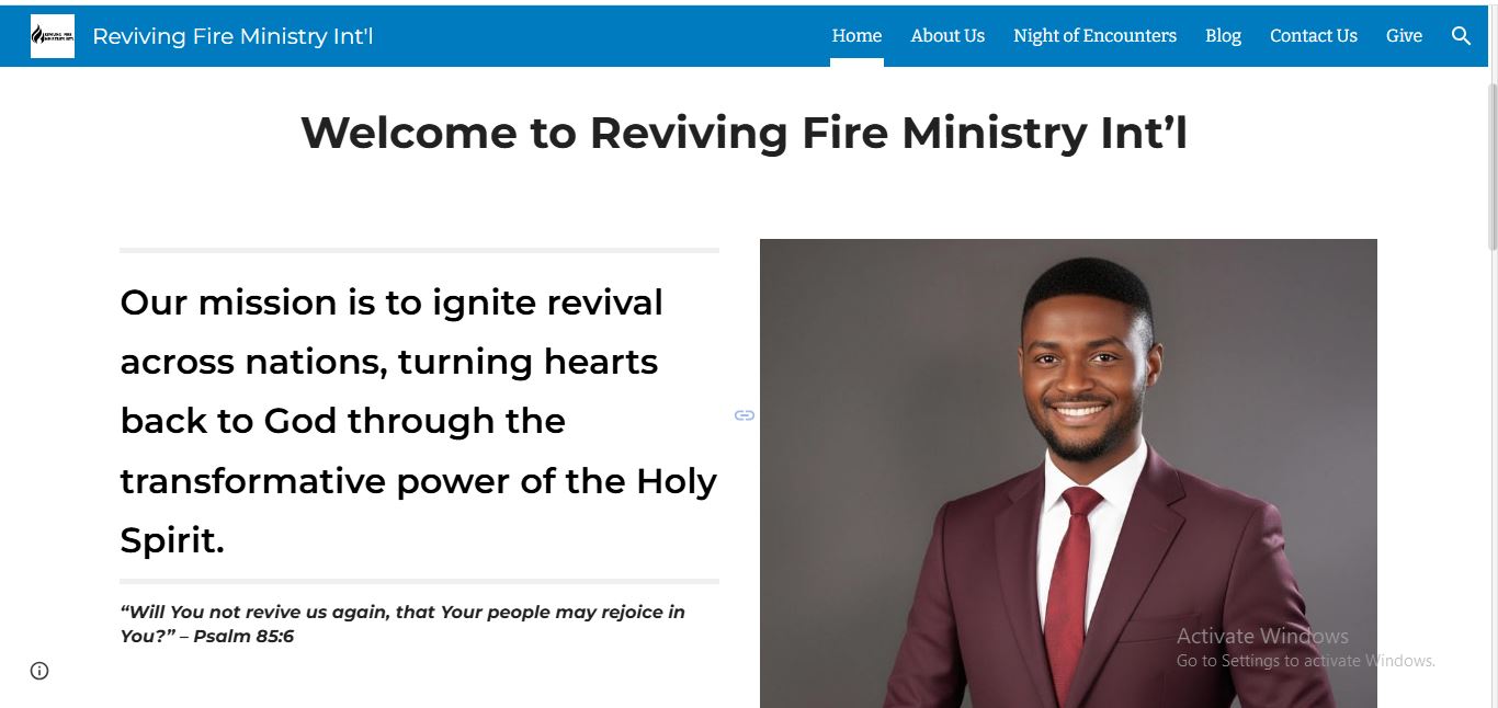 Client church screenshot